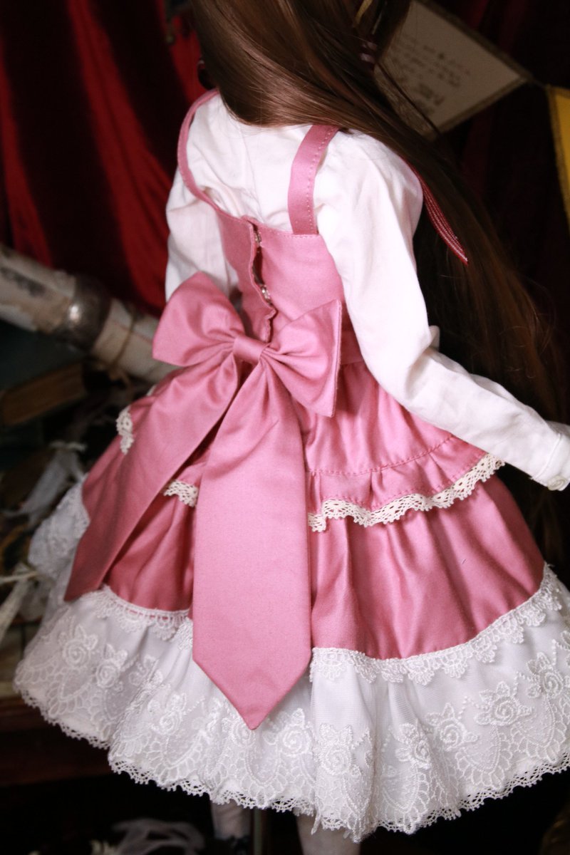 Pnt96 Shk على تويتر 明日のドルショで桜餅さん Ibskyway2 が販売されるドレスセット2種になります ブースはa 19ワンピース ボンネット 飾りリボン ドロワーズの4点セットです お値段 5000円 ピンクver2着ありますー Ds46