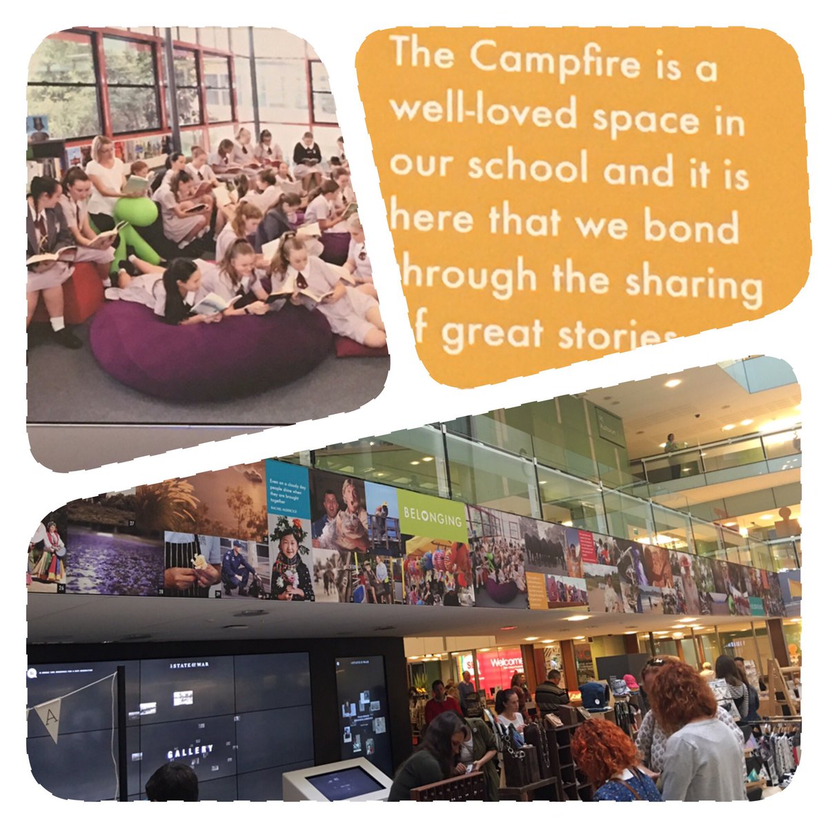 Icentremta's tweet photo. It is very exciting to be a part of the Belonging mural @slqld - to see our small story join many others-so special! https://t.co/7brinjKowh