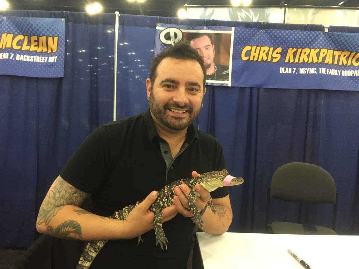 ChristyKroboth's tweet photo. Cam got to meet Chris Kirkpatrick from Nsync today. Thank you @bloodybent https://t.co/NQJ0T4mpfy