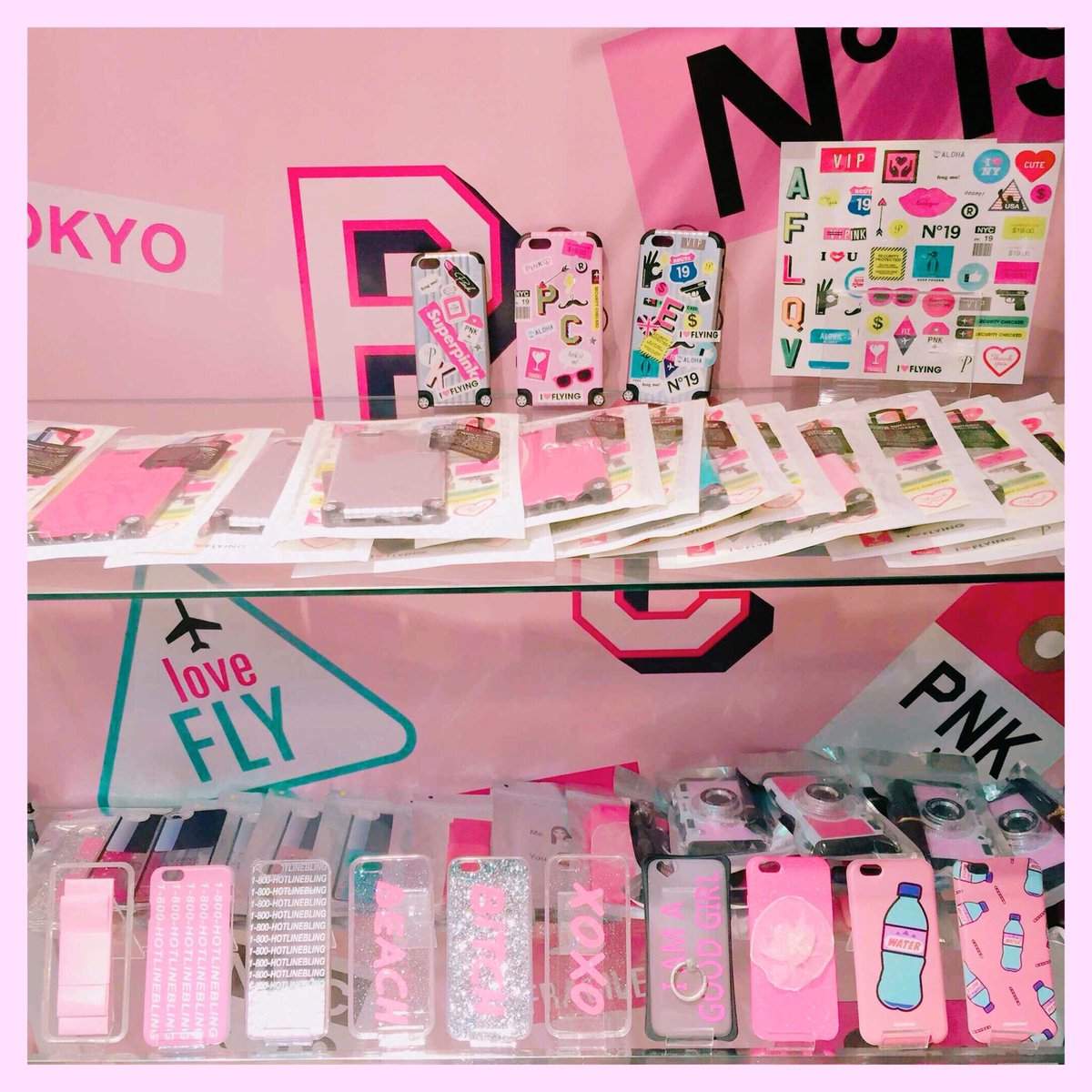 The Pink Closet Ar Twitter ラフォーレ原宿 3日目 本日も可愛くお出迎え致します Iphone ケースコーナーでは ピンクの可愛いiphoneケースを揃えました トラベルステッカーiphoneケース以外も是非チェックしてください