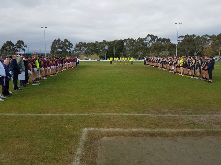 <a href="/PakenhamFC/">PakenhamFC</a> and Berwick Football Clubs paying their respects to Pakenham's own Harley Hulme. RIP Chopper