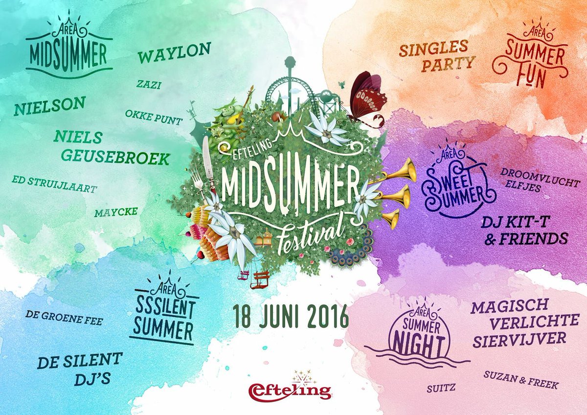 Vandaag spelen met Mayke bij het Midsummer festival in de <a href="/Efteling/">Efteling</a> ! We hebben er zin in ...