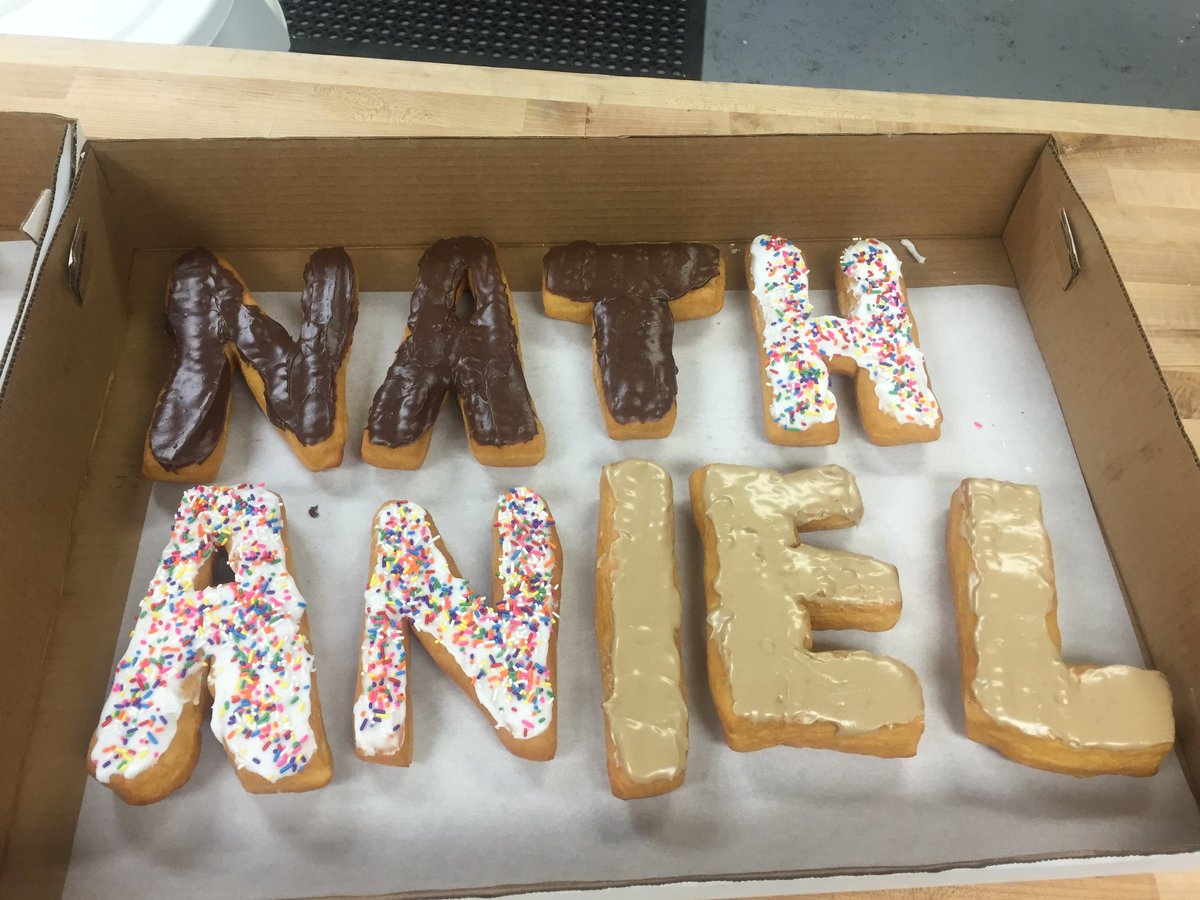 RedsDonuts's tweet photo. Happy birthday Nathaniel! We do any  custom Texas donuts to order. https://t.co/2mV5kJLLEn