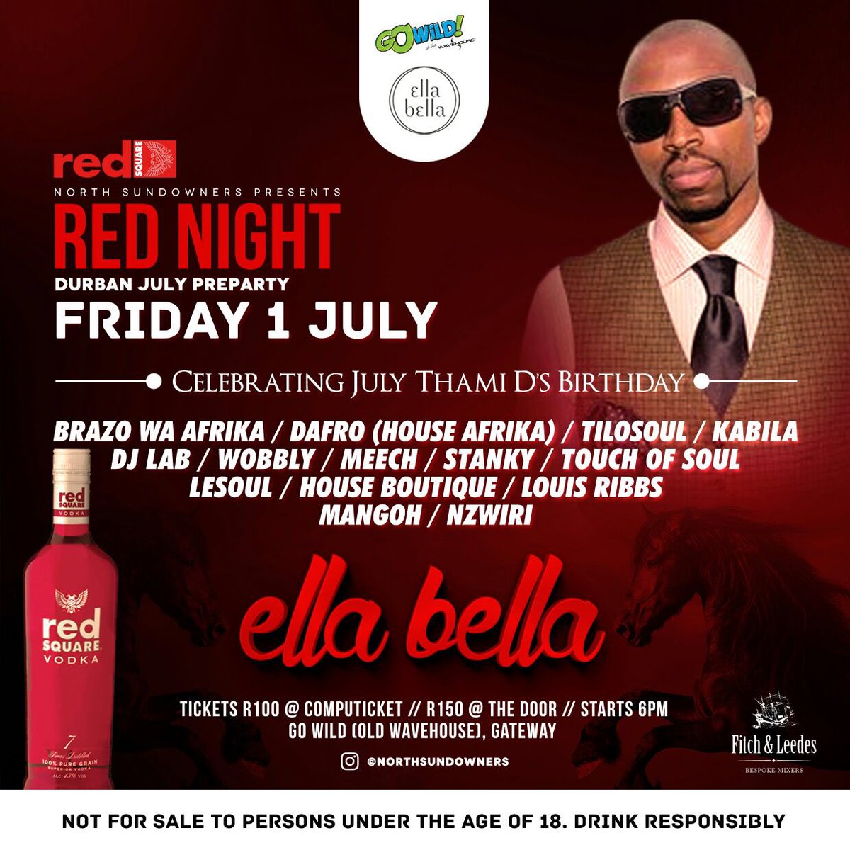 DBNSummerFest's tweet photo. The new generation of partying belongs to #ellabela gateway 1july for the #RedNightPreParty tickets at computickets https://t.co/WO4HIyvSab