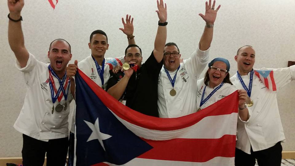 DestPuertoRico's tweet photo. Congrats to the PR Culinary Team! They brought home 3 gold, 2 Silver & 2 Bronze medals. #CHTATaste2016 https://t.co/bVzaoAm9AK