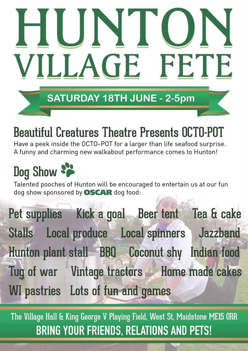 TheatreCreature's tweet photo. Very glad pets are welcome at Hunton Village fete, cos ours is rather large #Octopot 🐙 @ApplauseTouring #Hunton https://t.co/jEVOxoKsff