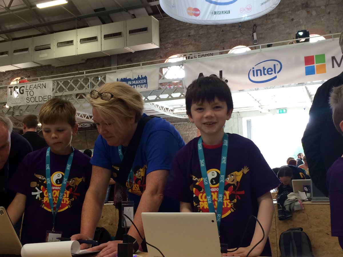 AllisonInGalway's tweet photo. @CoderDojoGalway nice to see a few Galway faces in the RDS for @coolestprojects #CP2016 https://t.co/ga2GSQygRj