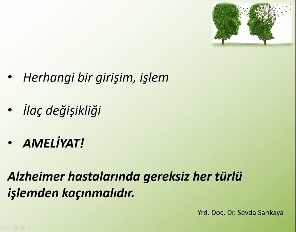 Alzheimer hastanızda ani bir değişiklik mi gördünüz? Aşağıdakileri sorgulayın. #alzheimer #alzheimerfarkındalık