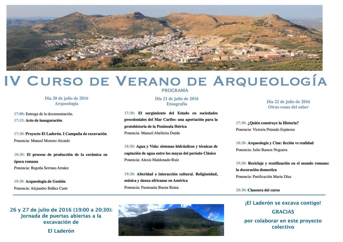 Arqueo. El Laderón tweet media