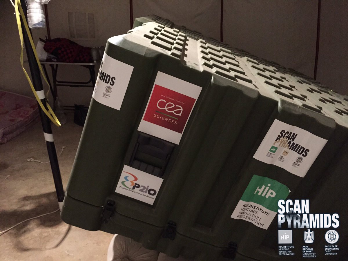 HIP_i_'s tweet image. We are Mixing non destructive techniques (muons&amp;amp;thermography) to see the Great Pyramid with new eyes. #ScanPyramids