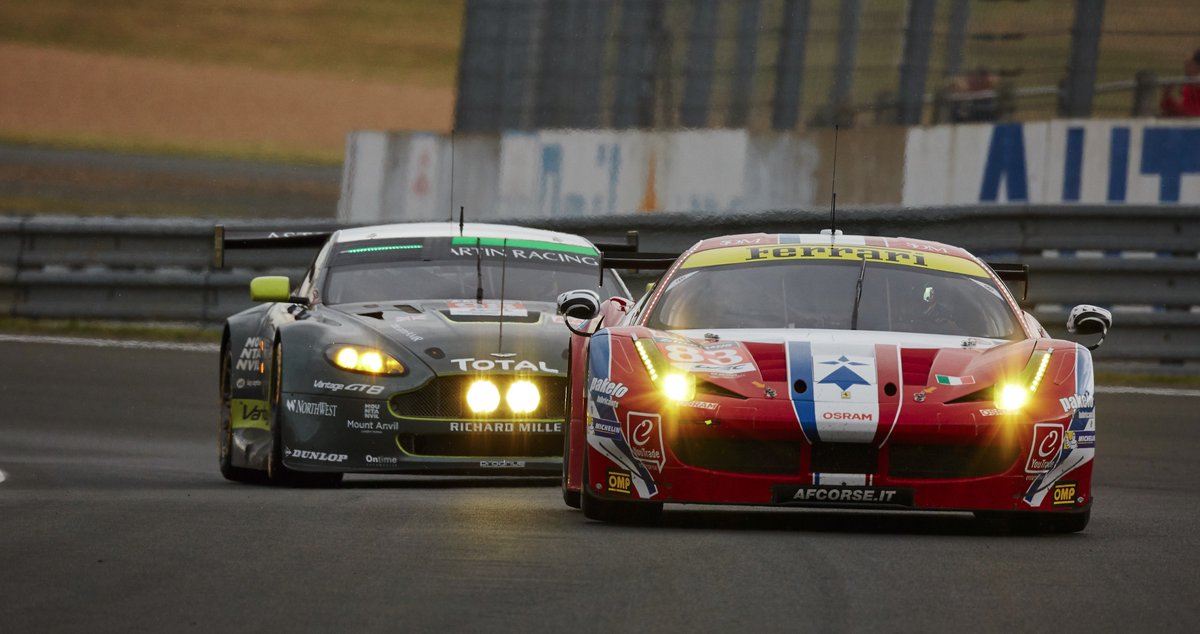 ChrisOverend's tweet photo. The age old battle  : ) @AMR_Official @ScuderiaFerrari https://t.co/9KiUTN4mRB