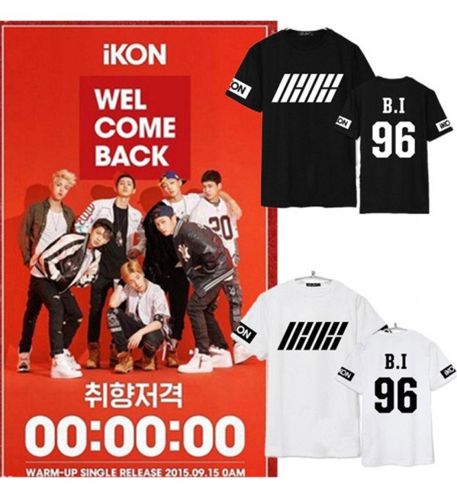 [PO] Tshirt Ikon Member 85rb. Bahan Cotton Combad. Aplikasi Sablon. Bisa Request Member dan Warna Hitam/Putih