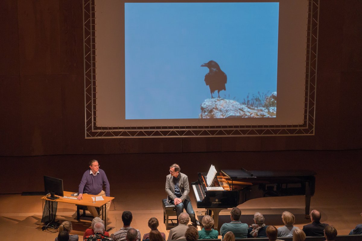 Julian Anderson and Pierre-Laurent Aimard showing how good Messiaen's transcriptions of birdsong are. <a href="/Nature_Guides/">NatureGuides.com</a>