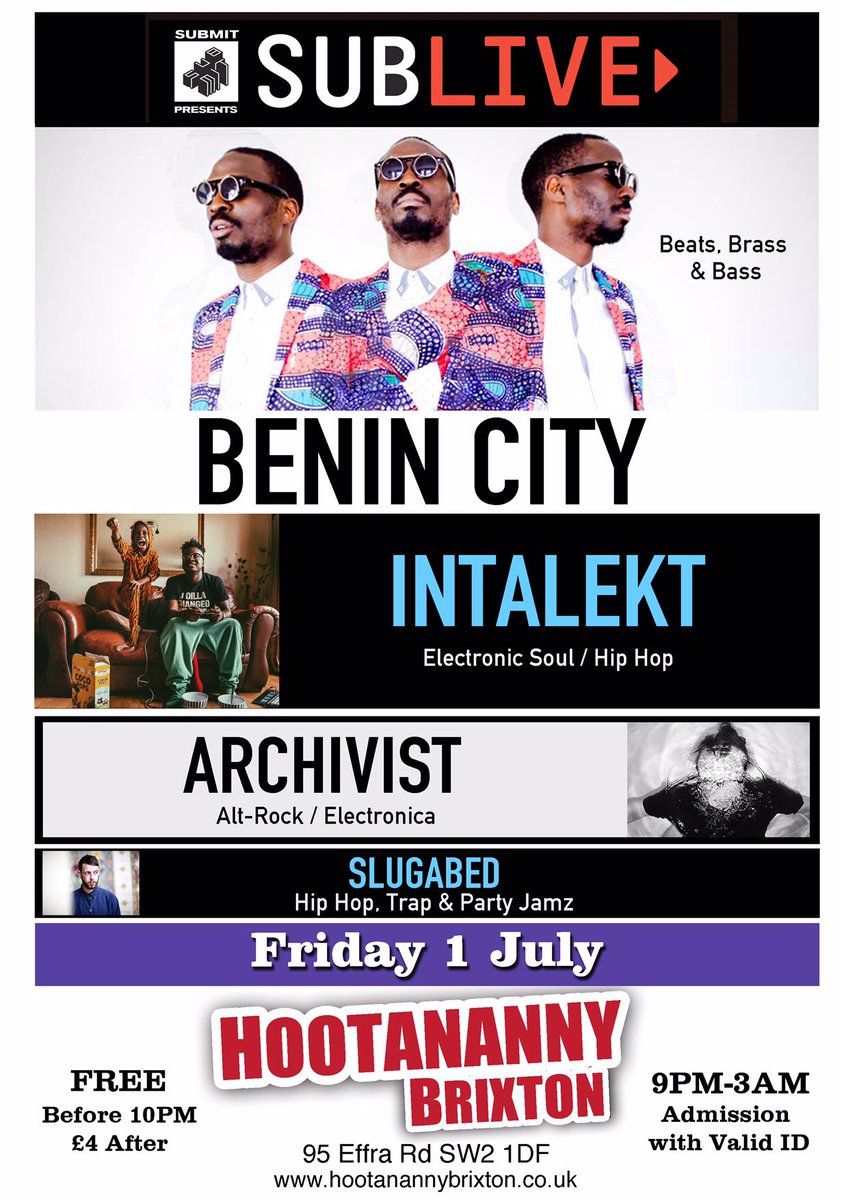 IntalektMusic's tweet image. If you missed me at my headline show, don't stress, I'm back with the band. #Sublive  at @HootanannyBrix 

Vibes ✨🇬🇧