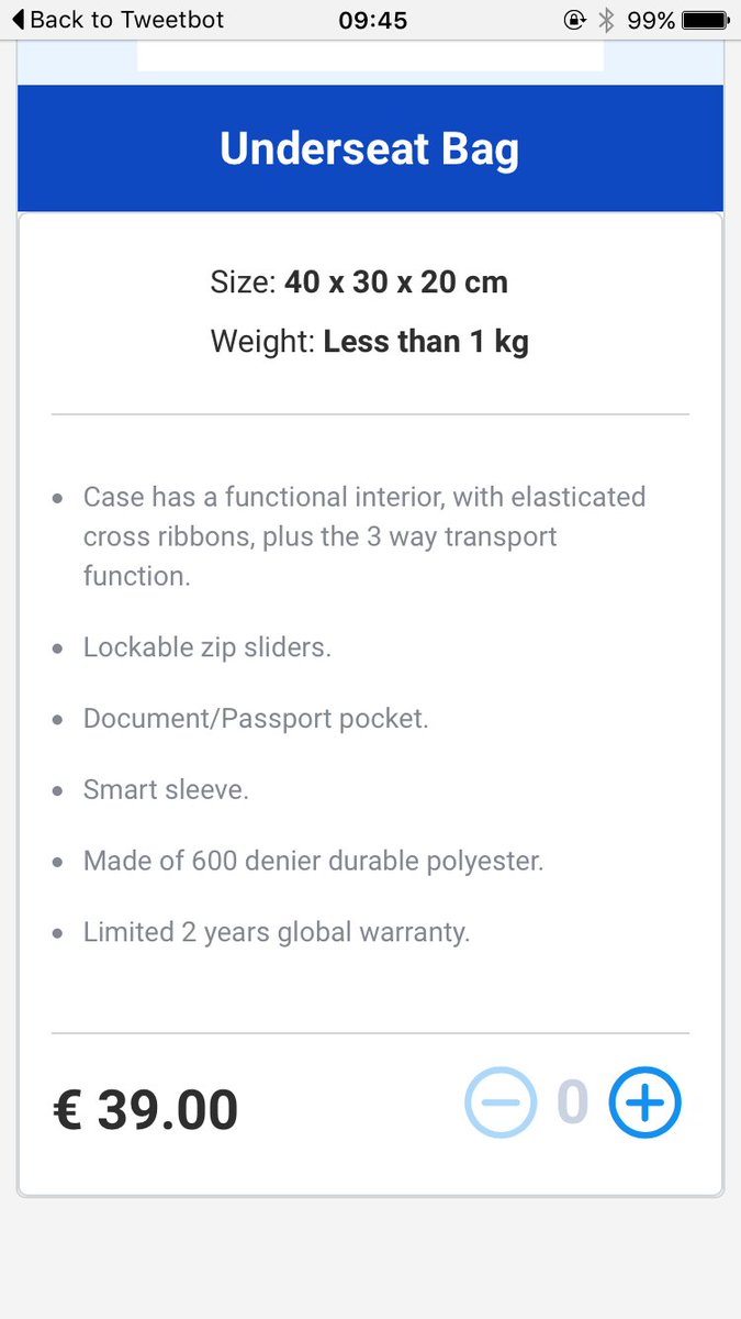 Ryanair Sur Twitter If You Wish You Can Purchase Samsonite Bag