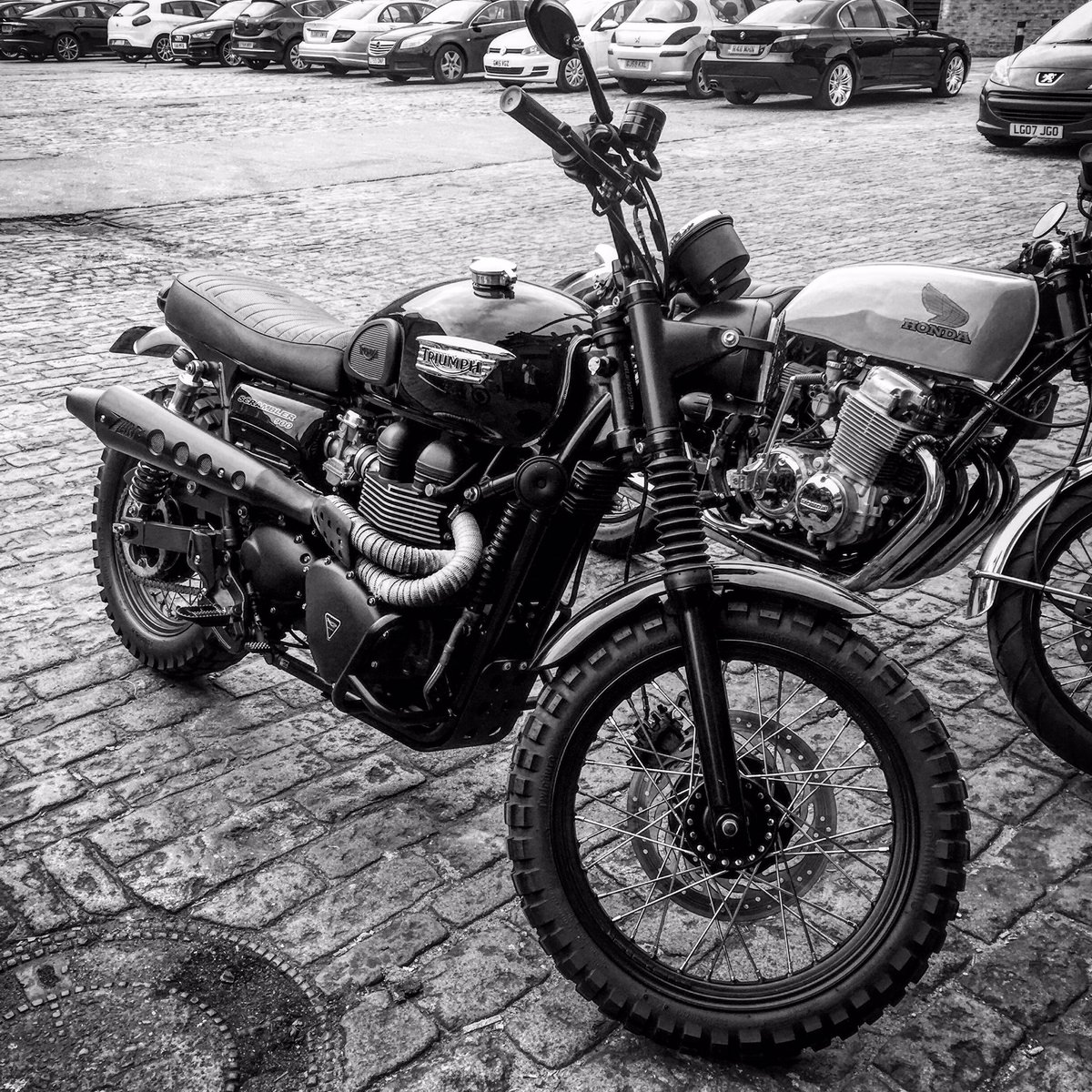 Very special day today at the garage, first #SuperBrick built motorbike sold &amp; gone to a new house, safe ride Jon