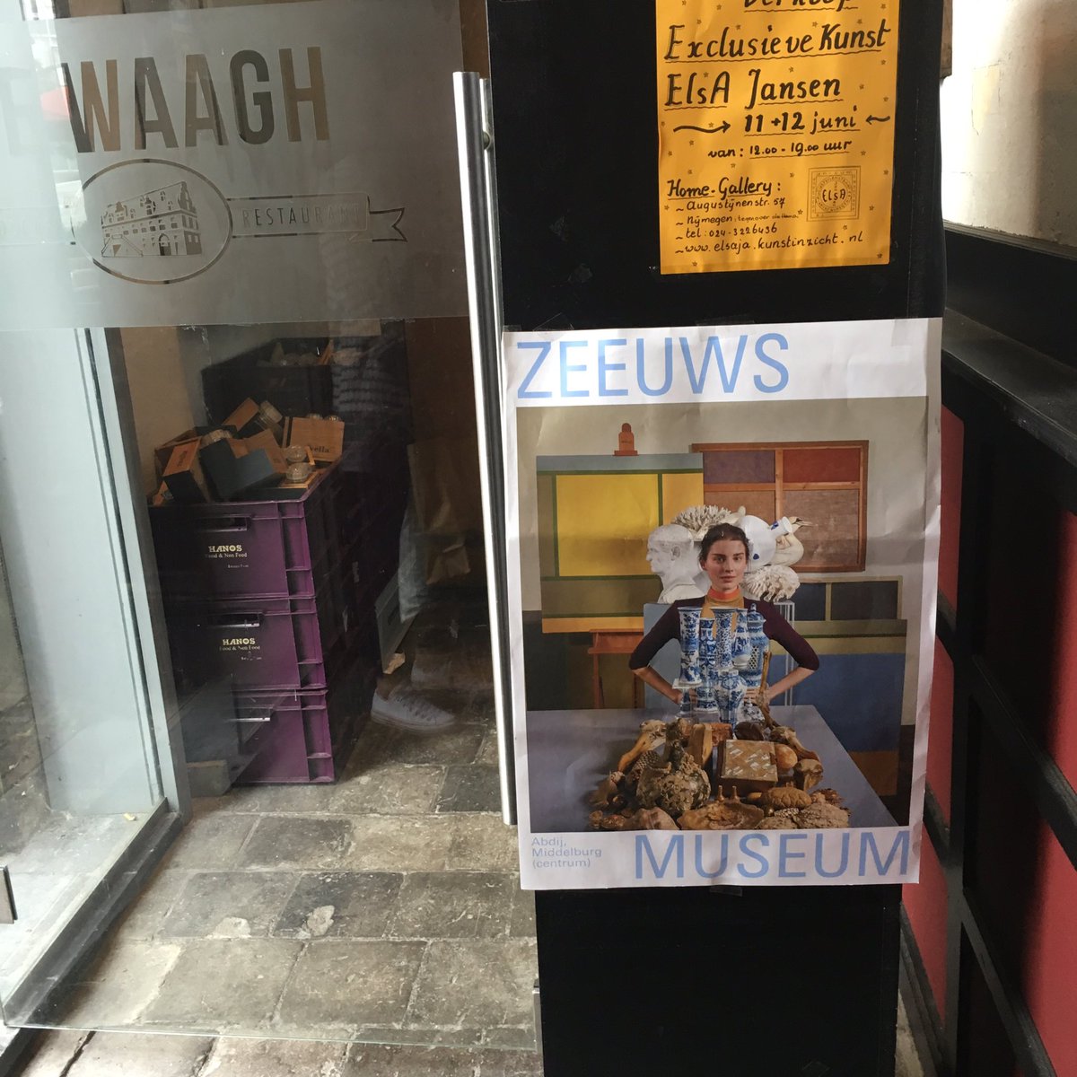 Ook in Nijmegen hangt een poster van het Zeeuws Museum!