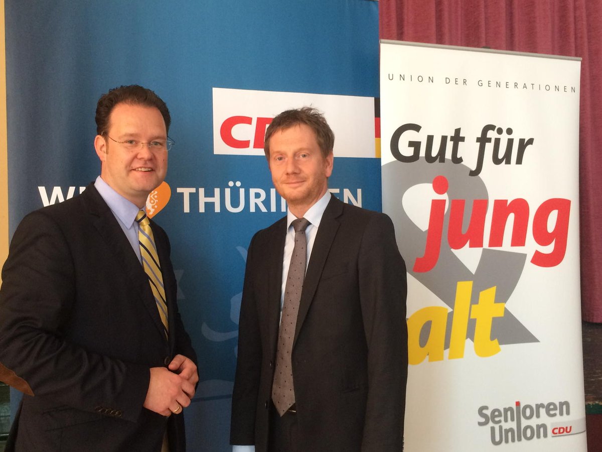 TSchipanski's tweet photo. Heute Morgen herzliches Willkommen @kretsc zum Kreisparteitag d #CDU #Ilm-Kreis in #Martinroda! #Thüringen https://t.co/nQKFyTiDTu