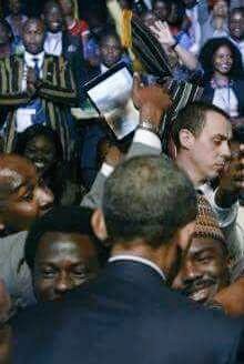 HeinrichHafeni's tweet photo. #Flashbackselfie @WashFellowship with the most powerful man in the world President Obama @POTUS @USEmbNamibia #YALI https://t.co/te0EVc9X2g