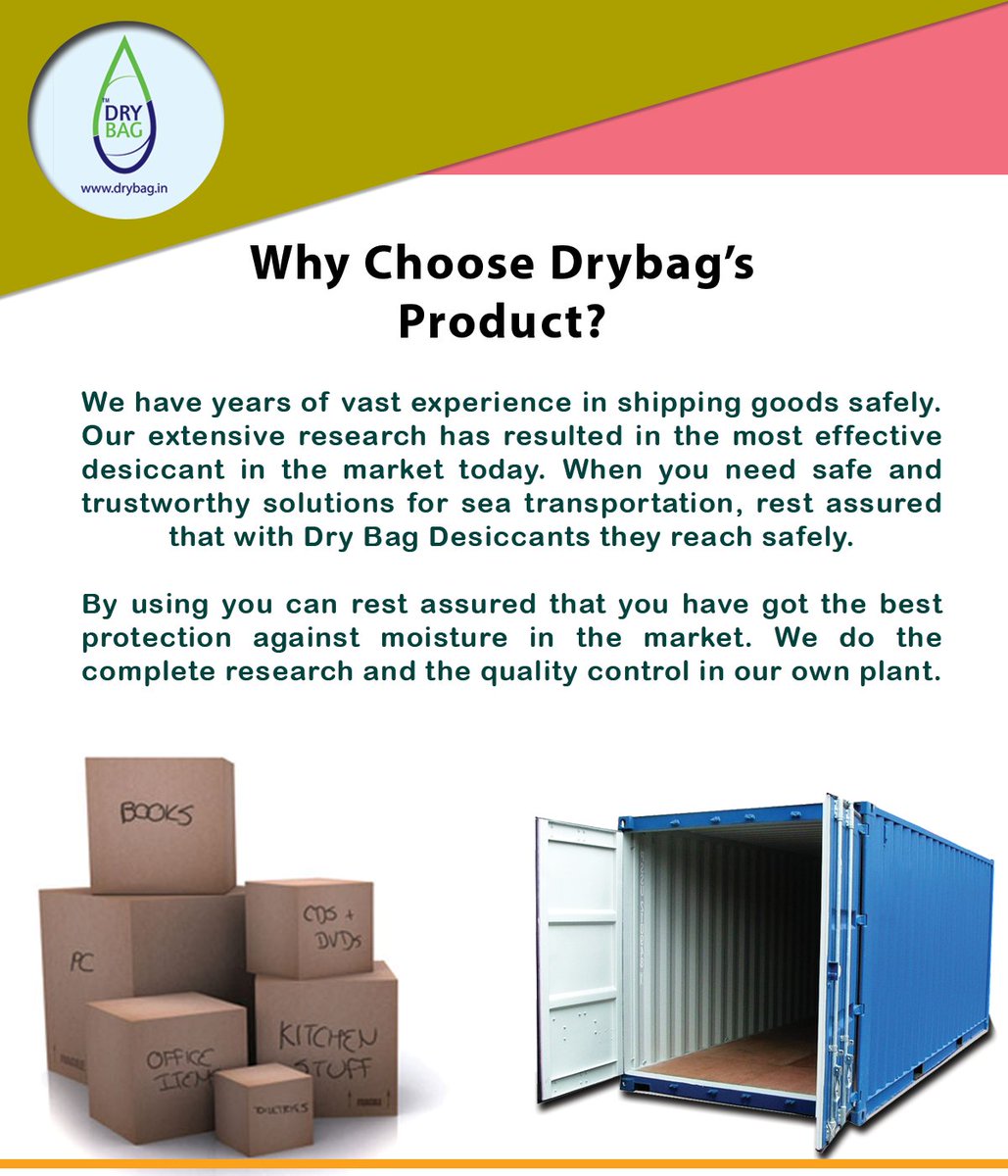 DryBagIn's tweet photo. @DryBagIn
We ensure you to give a #moisture #free environment for #shipment of goods. visit https://t.co/TCRttE4xls https://t.co/om3IOTjwgB