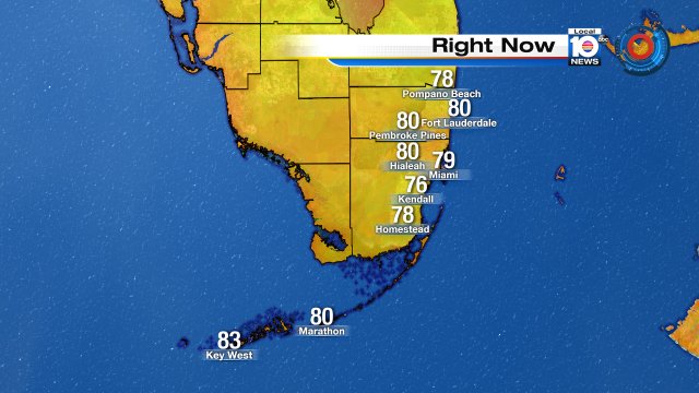 Kicking-off #FathersDay weekend with warm temps then hot this afternoon. Today's High 93° #SoFlo https://t.co/43sLZaYw9B