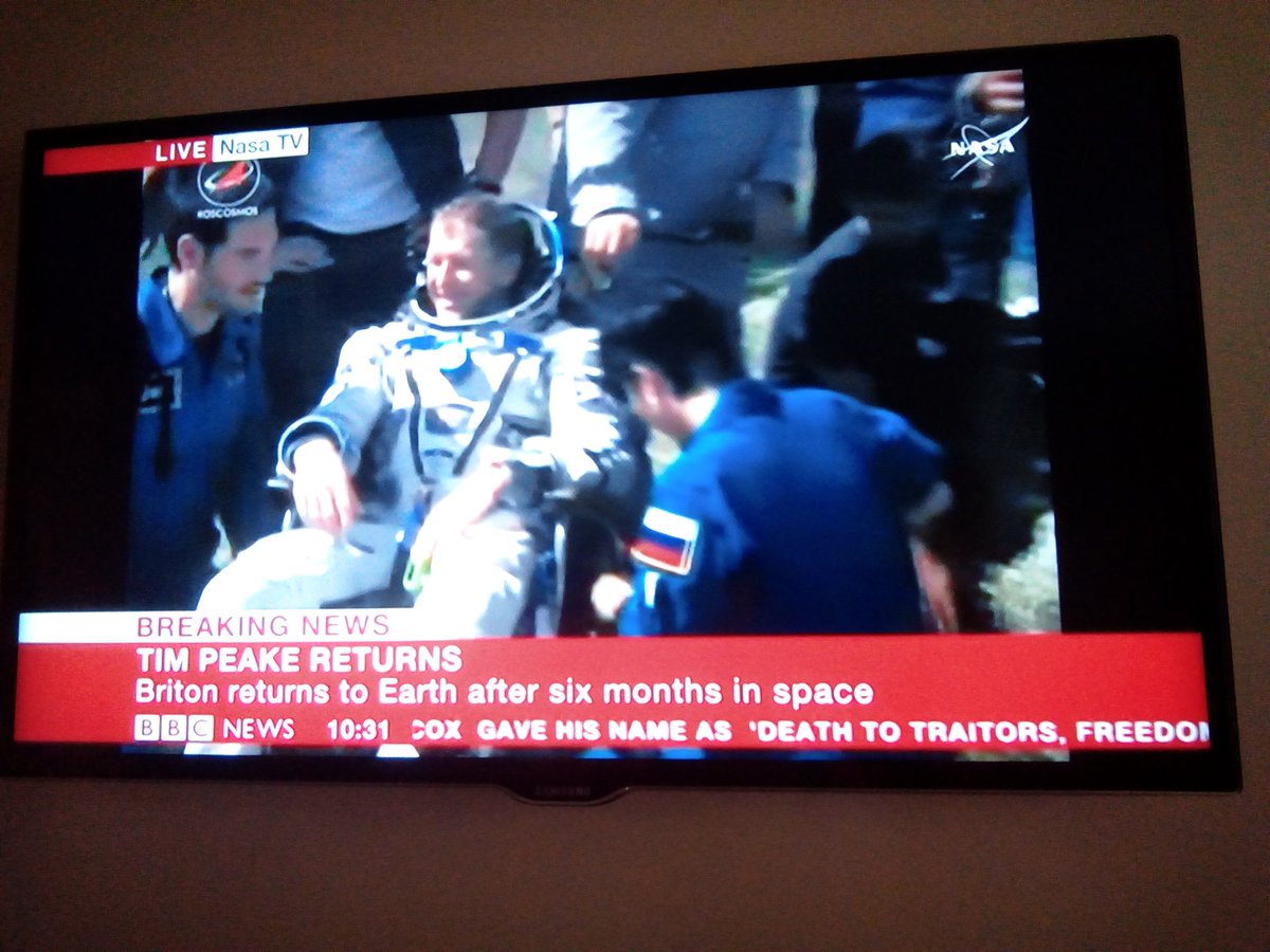 MichaelJEagling's tweet photo. Great coverage on @BBCNews @LibbyJackson__ Off to do a few kms now #legacy #spacetoearthchallenge! @space2earth https://t.co/6zN6ghXdRK