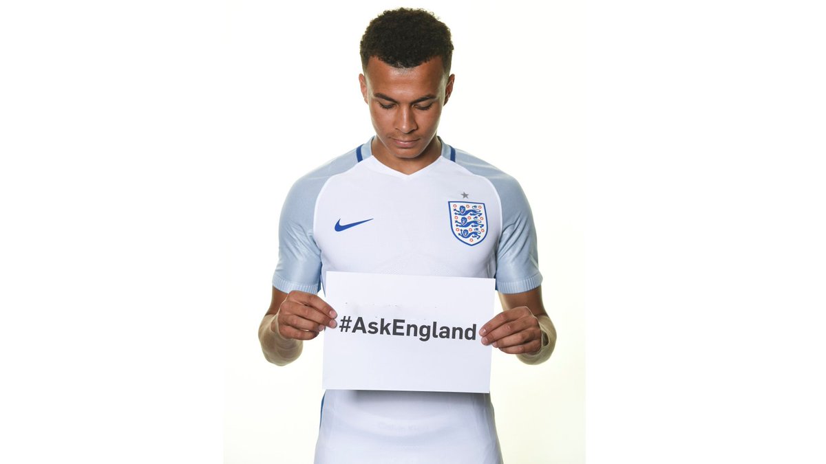 England's tweet image. FATV will be chatting to @Dele_Alli ahead of #SVKENG – and we want your questions! Tweet them with #AskEngland.