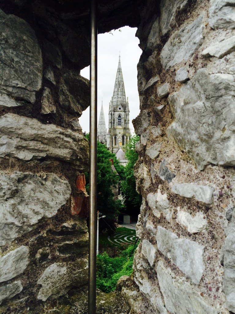 Back in the old town. St Finbarr's from Elizabeth Fort. #Cork
