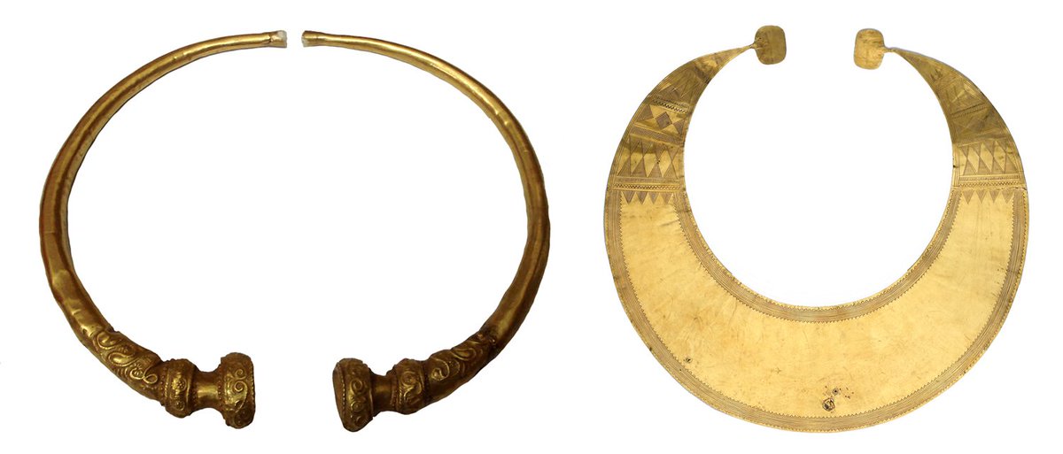 britishmuseum's tweet image. Gold necklaces found in #BEL and #IRL for their #EURO2016 match ow.ly/soFm301h5aV ow.ly/BlvB301h58B