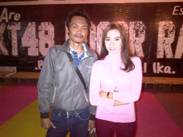 Bukber JKT48 BOGOR RAYA barusan nih bareng @cleopatra_CMI makasih ya cleo seru bnget tadi