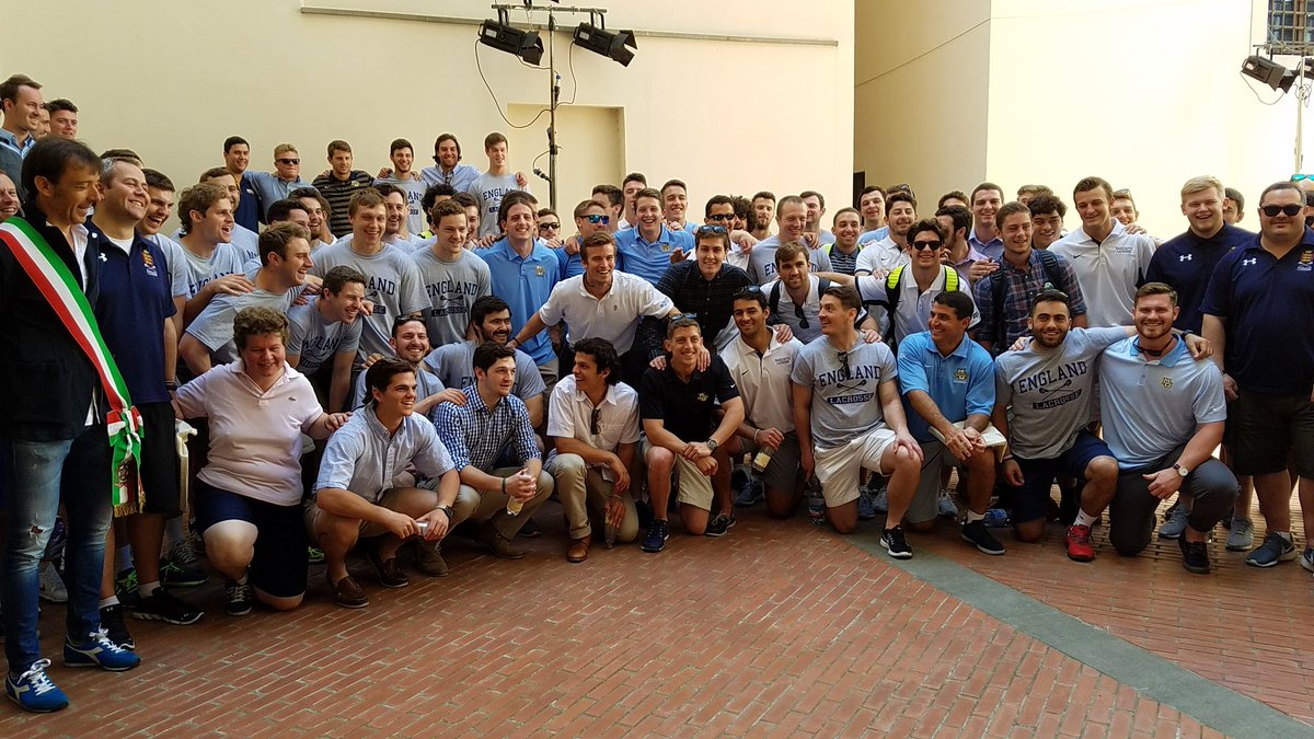 MarquetteMLax's tweet photo. Golden Eagles and the English National Team with the Mayor of Prato. https://t.co/QQzslpO72V