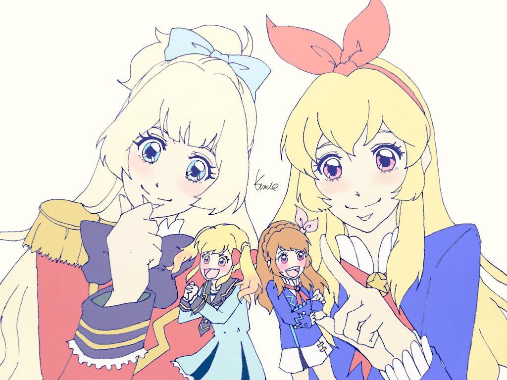 白鳥ひめ&虹野ゆめ♡星宮いちご&大空あかり 久しぶりに女の子を描いた