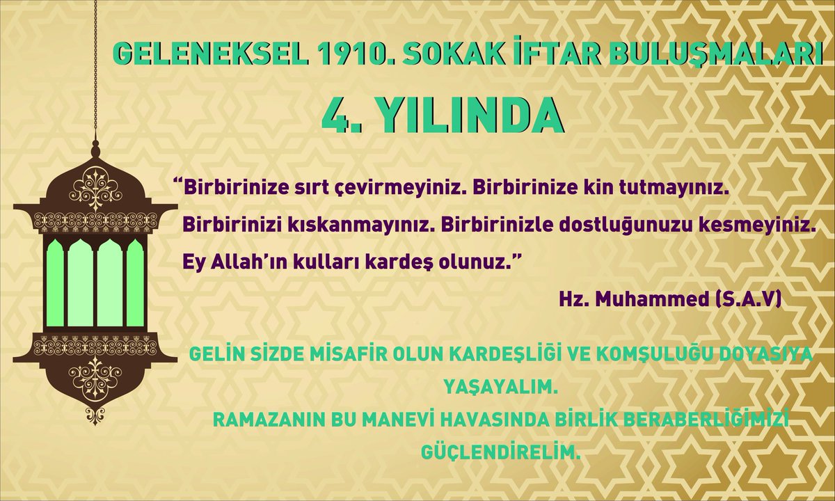 Yarın ki iftarımıza bekliyoruz.