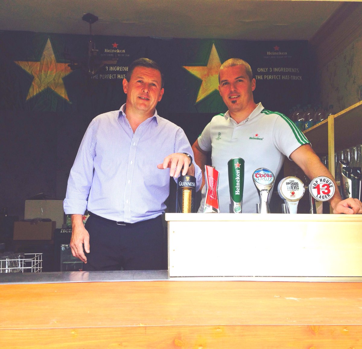IgoBallybrack's tweet photo. The Garden of Eden bar is finally open just in time for the big game today,watch the game and grab a pint in the sun https://t.co/mUscF2CuFc