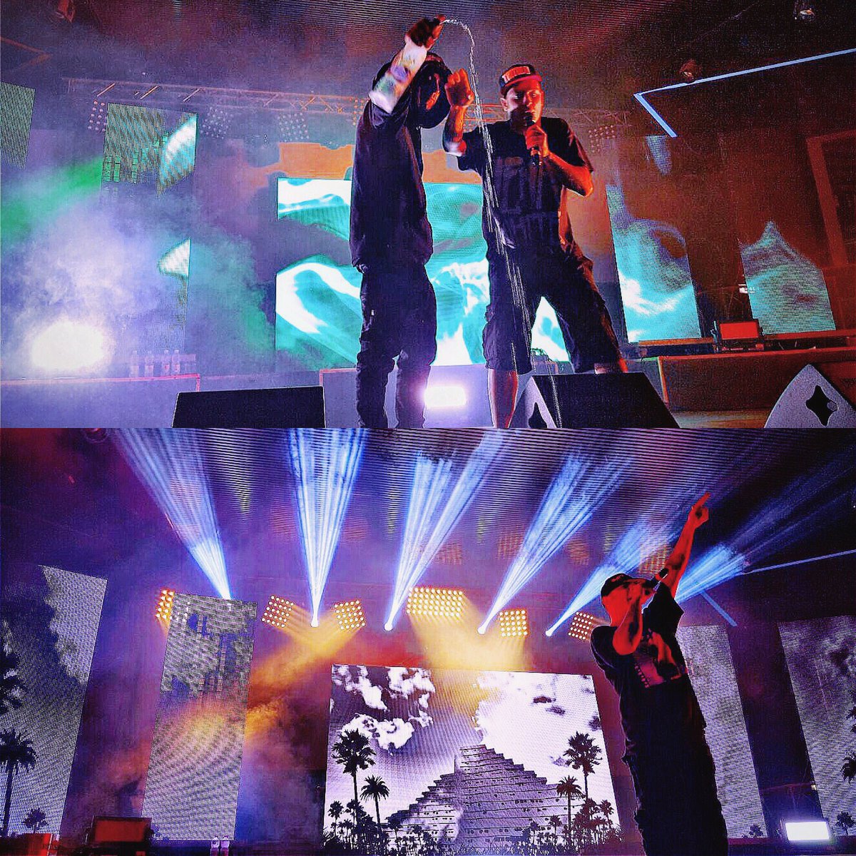 djshablo's tweet photo. Last Night @CLEMENTINOIENA @Noyzofficial @ty1official rockin' Perugia | #UltimoRoundSummerTour @thaurusmusic https://t.co/CGltZGQqg9