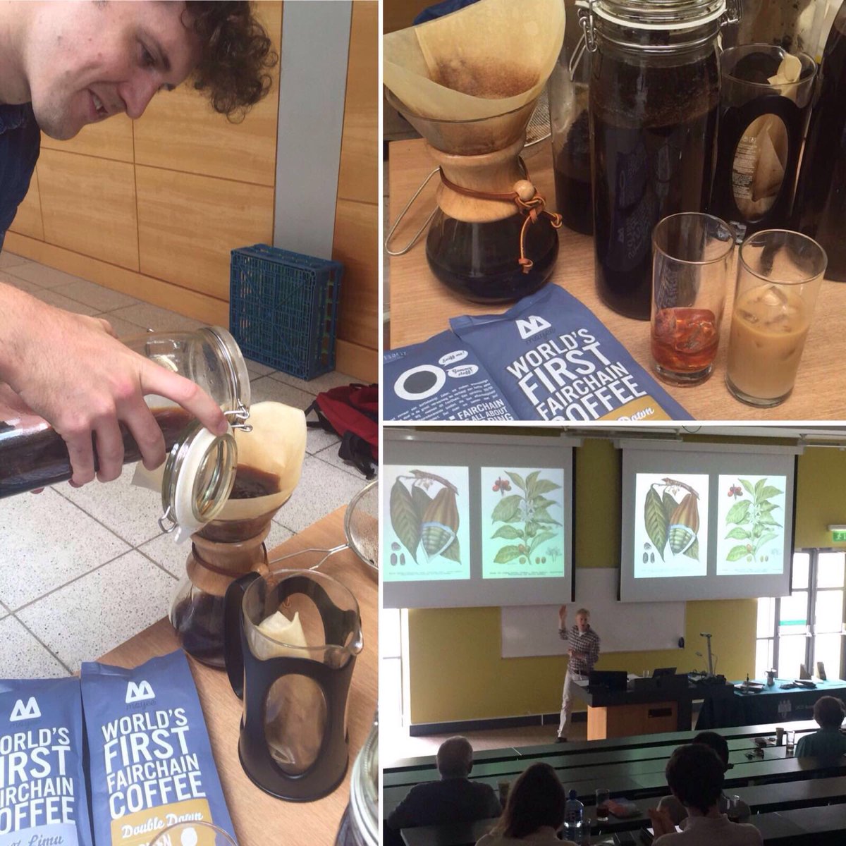 Thank you @KillianStokes for your interesting talk on a history of coffee and chocolate in africa #UCDFestival