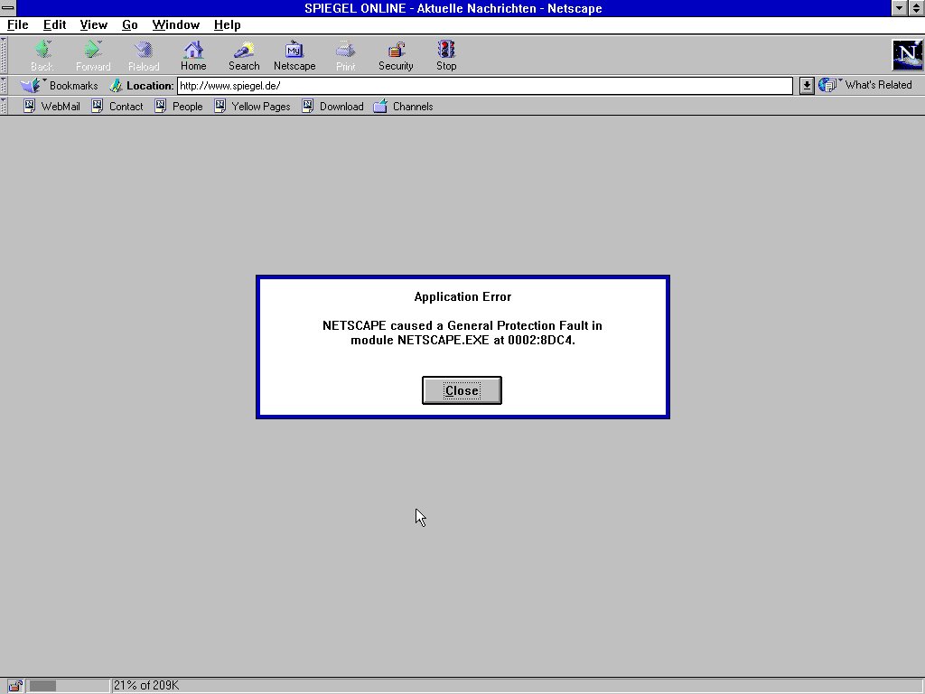 Phaidr0s's tweet image. Im Prinzip eine sehr sichere Surf-Alternative! #windows3.11