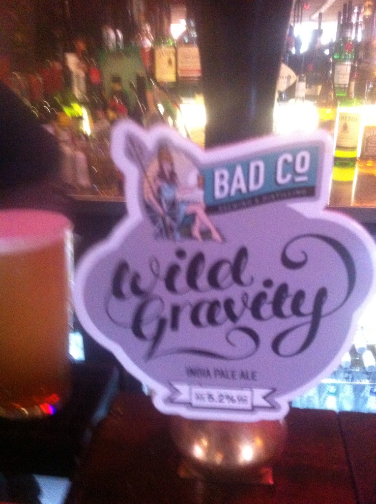 BrewBank's tweet photo. A pint of wild gravity by @WeAreBadCo to start th night courtesy of @folkdidsbury. A lovely, smooth &amp; refreshing IPA https://t.co/serlDGgKgk
