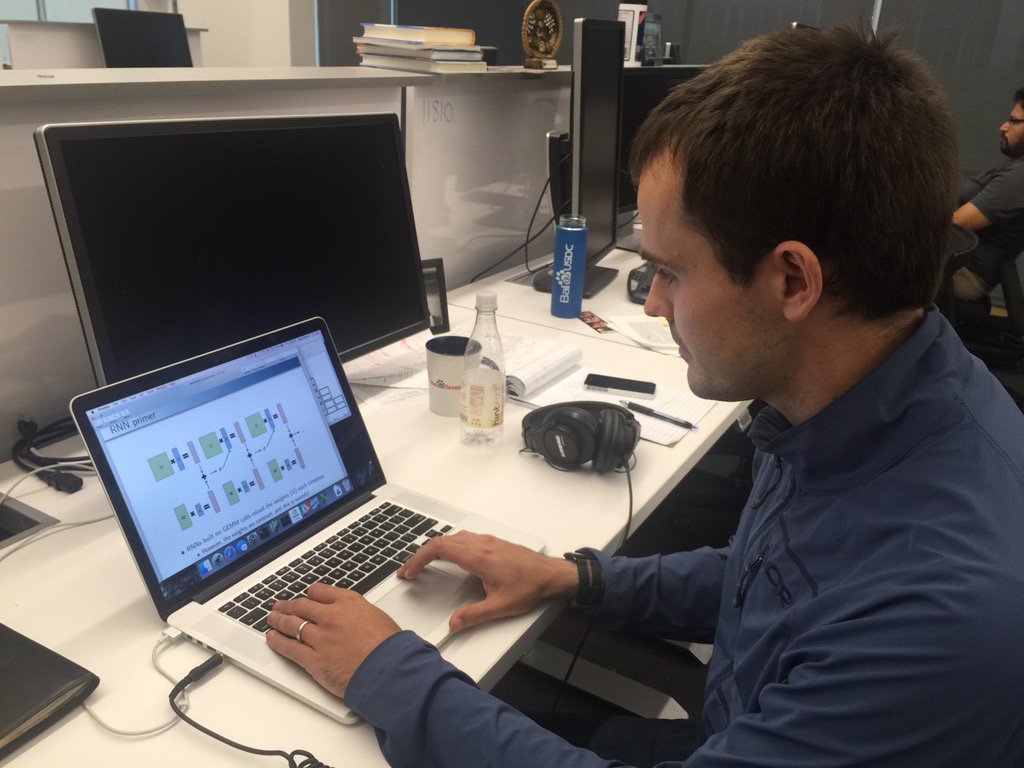 AndrewYNg's tweet image. How do you train RNN neutral network on massive 128 GPUs? Look forward @GregoryDiamos #ICML talk!