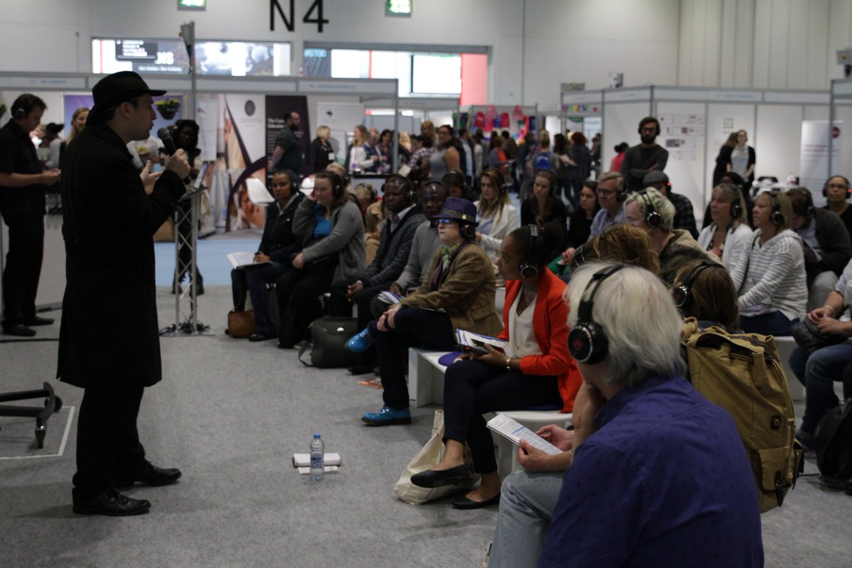 Stretchnewmedia's tweet photo. Engaging poetry from @AspUrgersMeOn and @AlainEnglish1 at @TheAutismShow &amp; promoting our film @FrostedGlsFlm https://t.co/yCYJU8kbUR