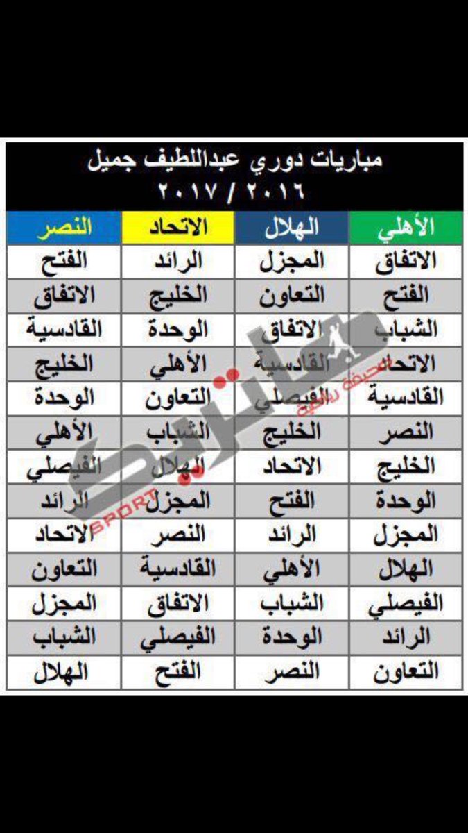 Fahadalhurifi's tweet photo. الجدول له دور 
في حصد النقاط في بداية الدوري في ظل نقص عنصرين مهمين .. اللياقة والانسجام 👍 https://t.co/BcXUVmGTXn