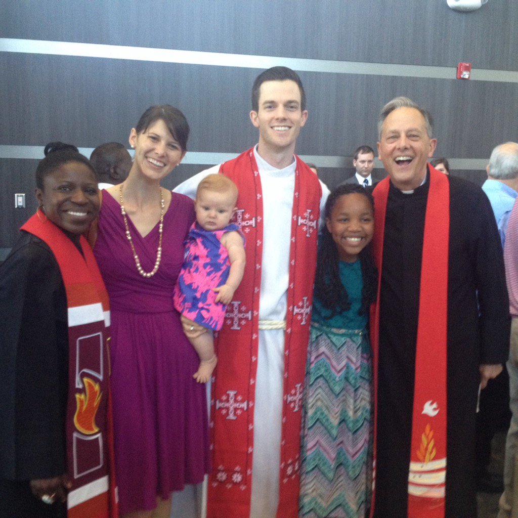 lesliebcoman's tweet photo. Newly ordained Elder, Rev Will Hasley.  Praise God from whom all blessings flow #esumc #nccac2016 https://t.co/nlViQVvZ79