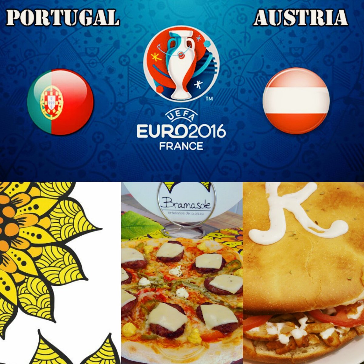 Bramasole_rest's tweet photo. Portugal VS Austria 21:00h. BramaSole🌻 #servicioadomicilio #pizzaartesana 
#meencantabramasole  #singluten 952432989 https://t.co/3HRT150wBR