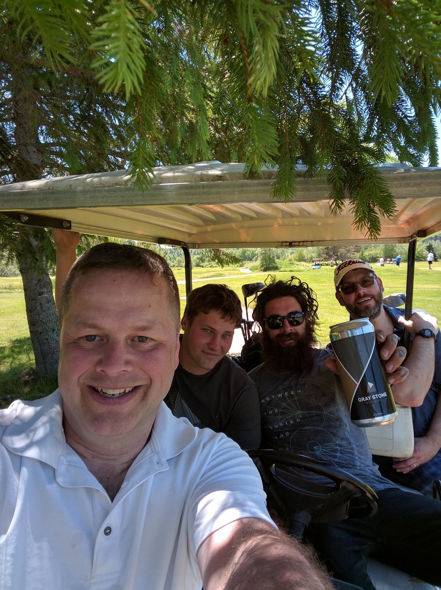 .@graystonebrewing brews better than it golf's but sweet day nonetheless