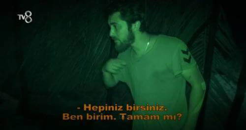 Bu yıl ki Survivoru anlatan Resim 
SemihleGelen Korkmayanlardır