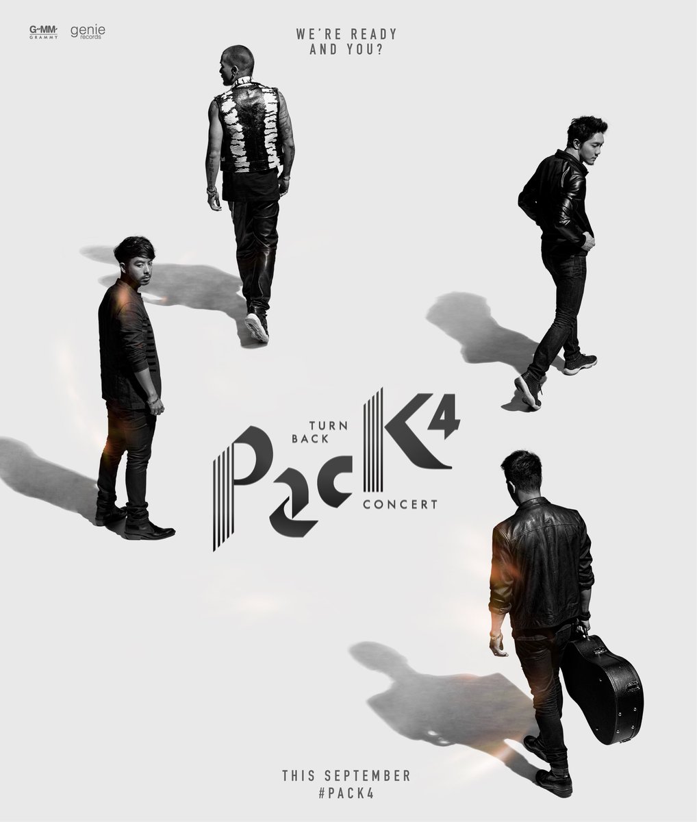 genierecords's tweet photo. การกลับมารวมตัวอีกครั้งในรอบ 12 ปี พวกเขาพร้อมแล้ว ...แล้วคุณล่ะ?

#PACK4 TURN BACK CONCERT
#genierecords https://t.co/oNCklvxa8W