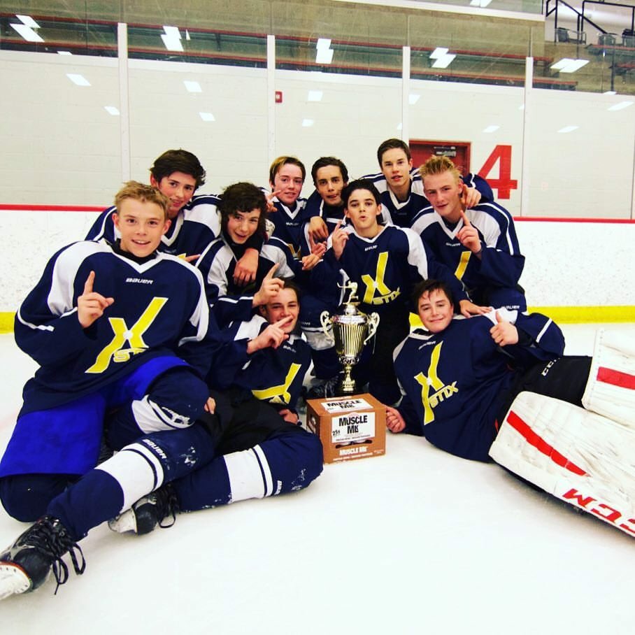 STIXHockey's tweet photo. Nothing better than winning the #STIXCup, then chuggin a @MuscleMLKCAN https://t.co/tKdMuEGPX2