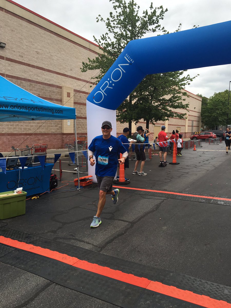 VituroHealth's tweet photo. Our CEO, @WalkerClete, as he crosses the finish line at the Atlanta @zerocancerrun #Dash4Dad. https://t.co/a8z7iHFq1X