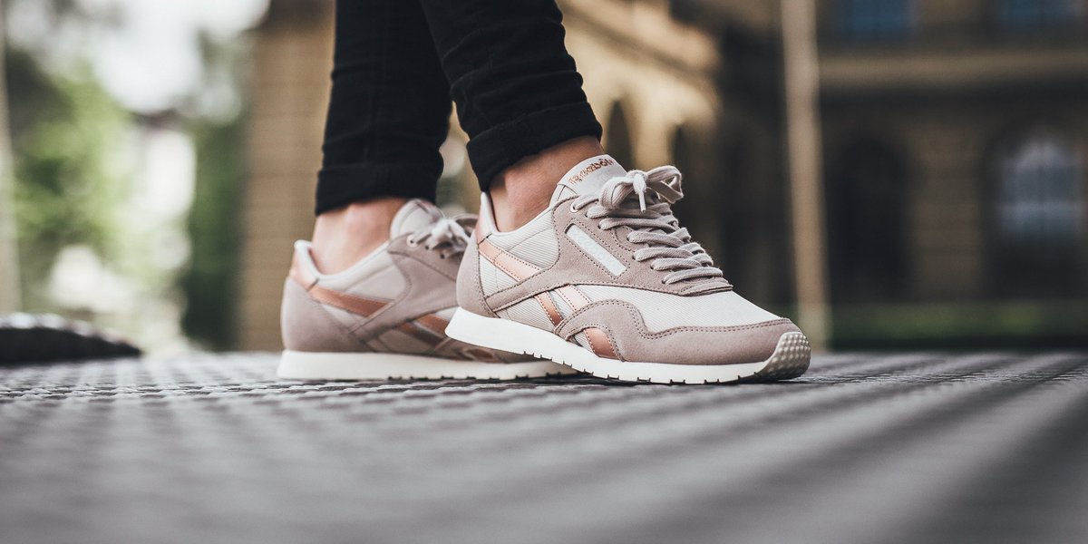 reebok classic nylon rose gold