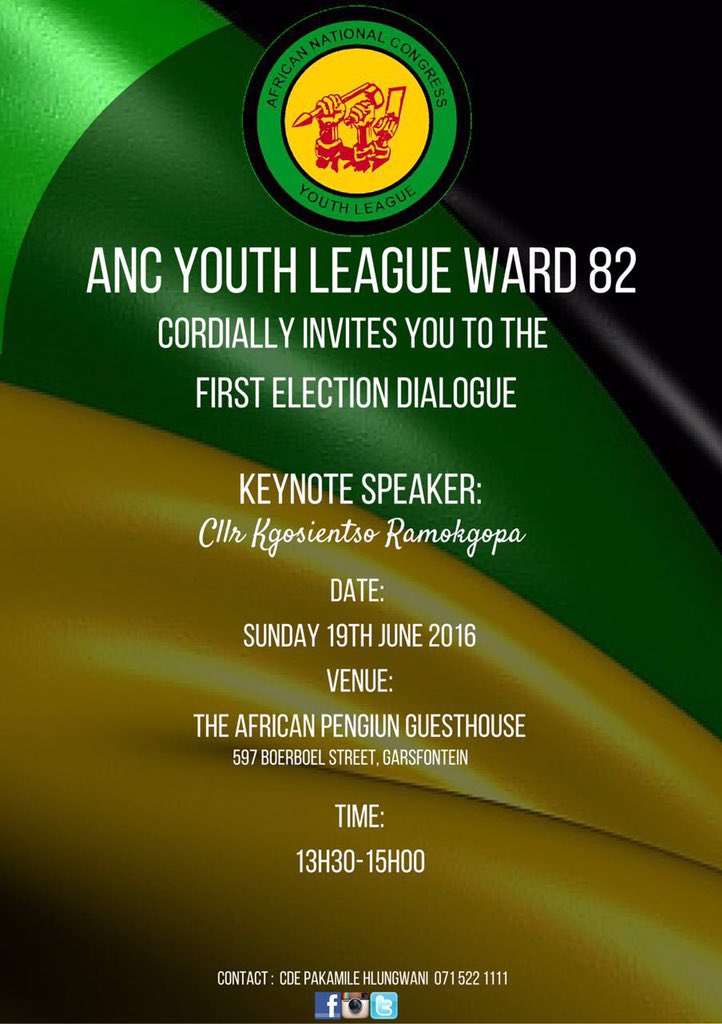 ANCYLWARD82's tweet photo. #ANCSunday local government elections with Regional Chair @MayorOfTshwane 🇿🇦 2016 Local Government is in your Hands https://t.co/njOeoXdGCv